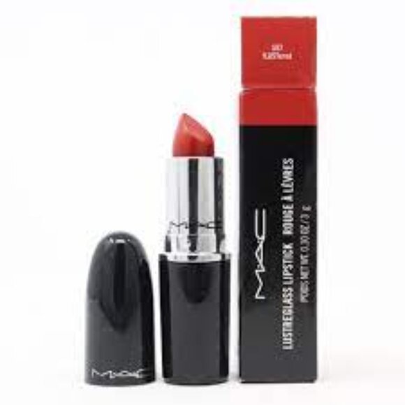 Last one! MAC fLUSTered 557 Lipstick NIB Lustreglass - Picture 2 of 5